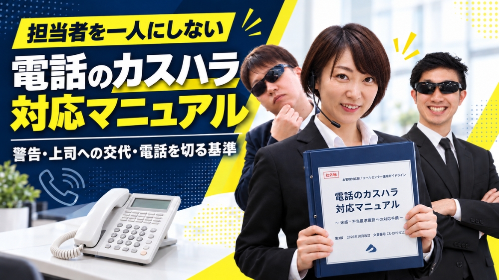 電話のカスハラ対応マニュアル