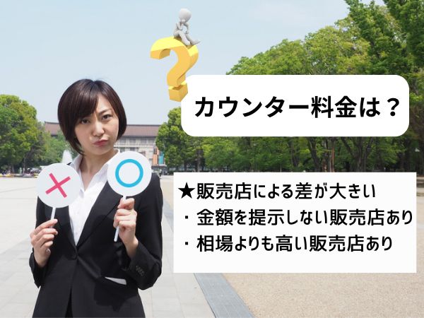 カウンター料金は？