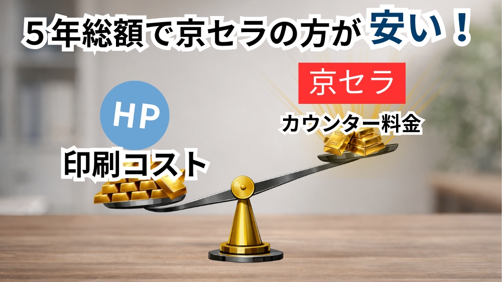 5年総額で京セラの方がやすい