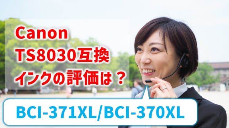 Canon TS8030互換インク（BCI-371XL+370XL）の評価はどう？