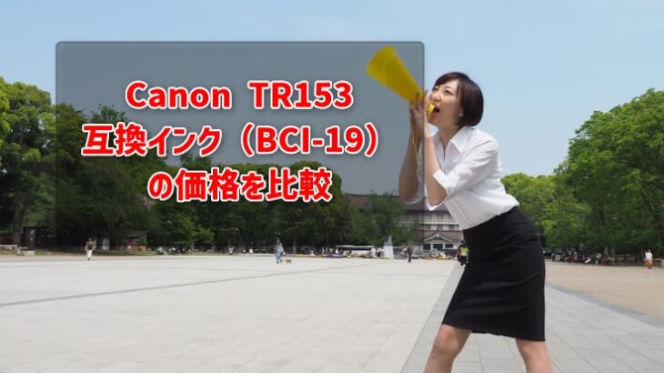 Canon TR153互換インク（BCI-19)の価格を比較！
