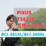 【TS8230互換インク（BCI-381XL/BCI-380XL）レビュー】純正より価格が安い！