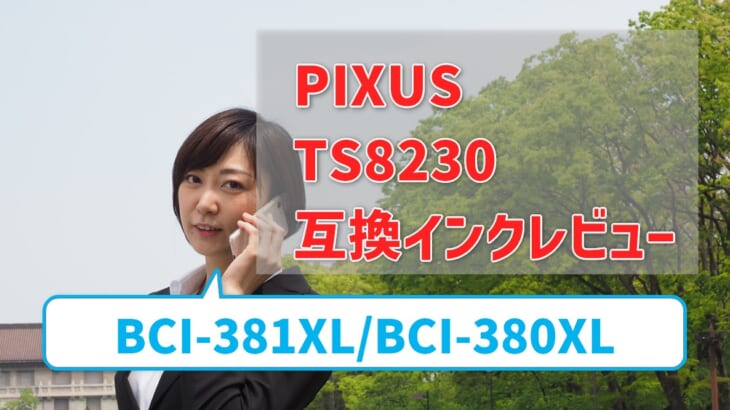 【TS8230互換インク（BCI-381XL/BCI-380XL）レビュー】純正より価格が安い！