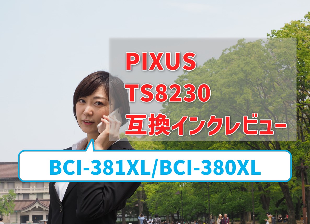 【TS8230互換インク（BCI-381XL/BCI-380XL）レビュー】純正より価格が安い！