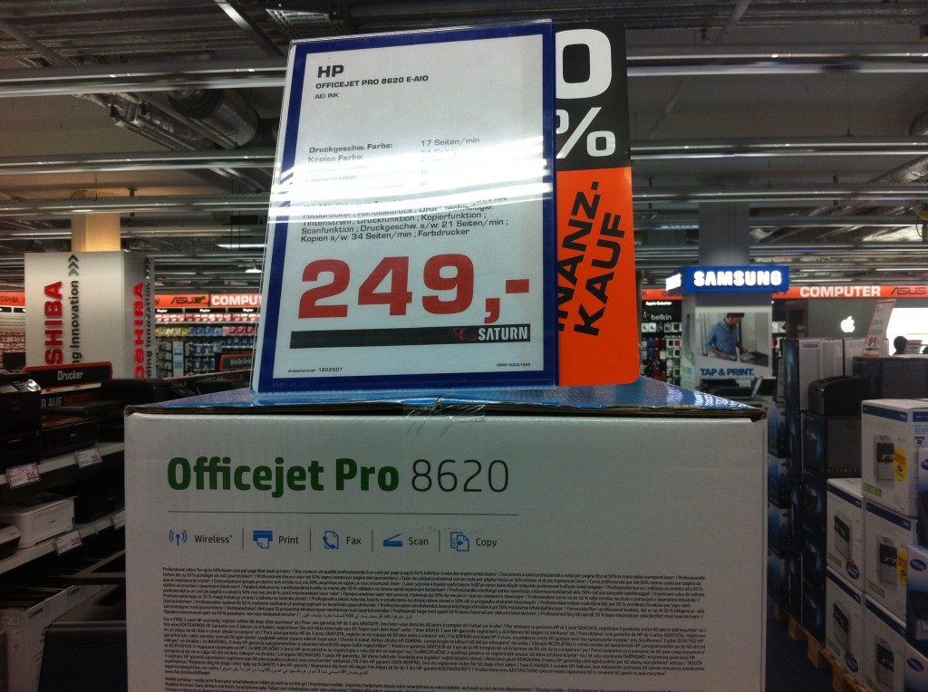 HP8620の価格・デュッセルドルフ